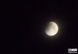 晒晒拍到的红月亮